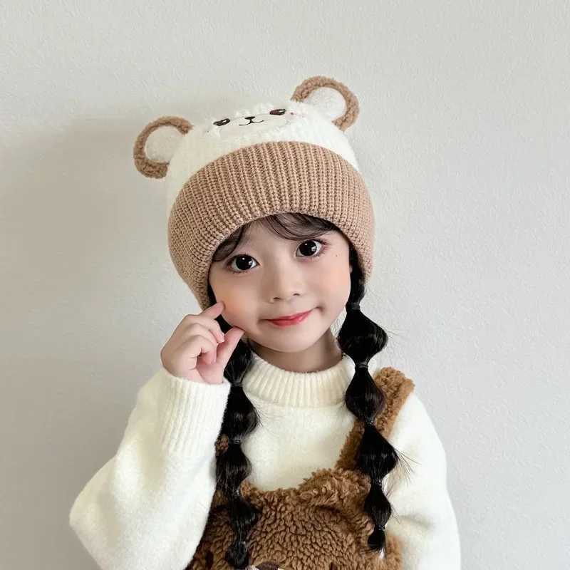 Baby Hats for Winter Kids Hat with Cotton Lining Fleece Hats Girls and Boys Cotton Ear Protection Hat Warm Caps for Cold WeatherXJ241213