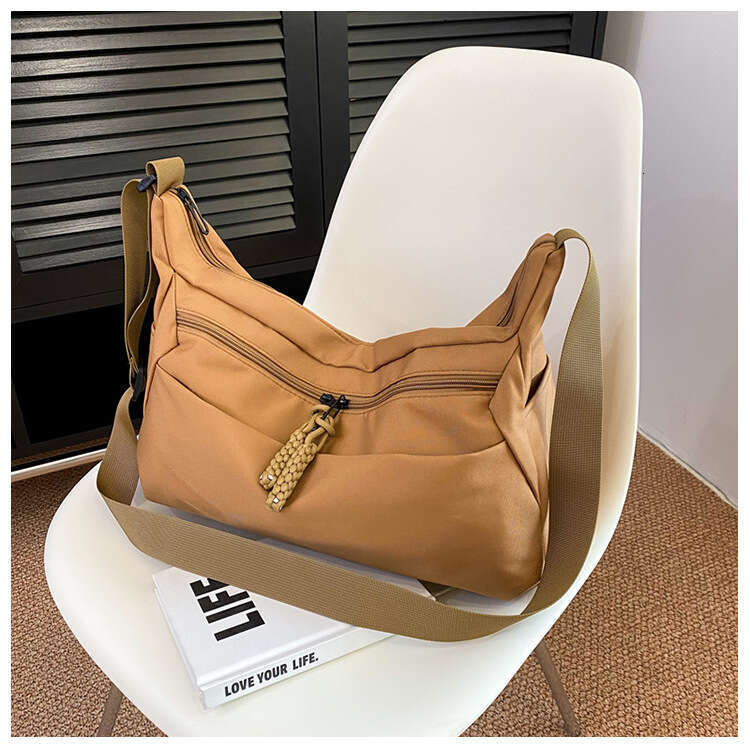 Popular Bag For Women, New Large Capacity Nylon College Student Class Single Shoulder Crossbody Anti Splash Water Bag, Fashionable Quality, Classic