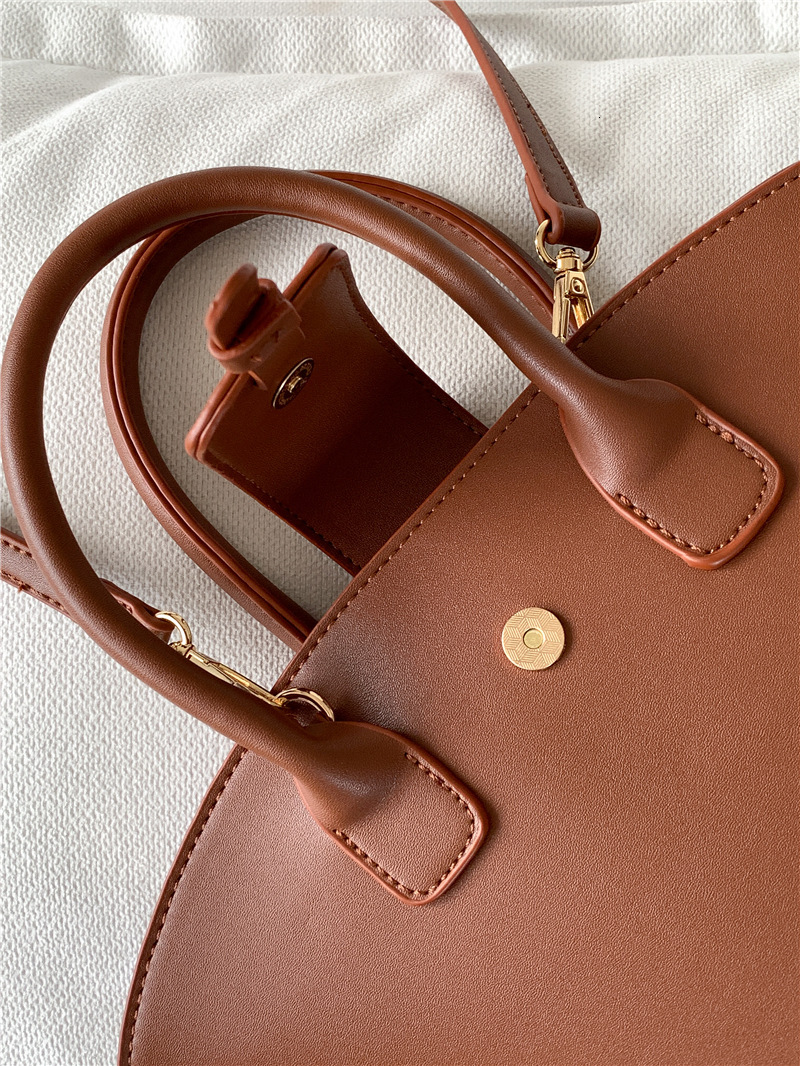 New Handheld Women's Fashionable High End Vegetable Basket Bag, Simple And Niche PU Crossbody For Women
