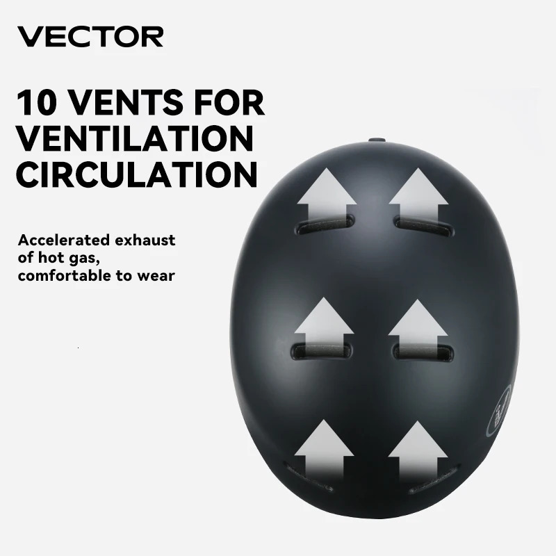 VECTOR Ski Helmet Safety IntegrallyMolded Snowboard Motorcycle RemovableSkiing Snow Husband Men Women Child Kids 241203