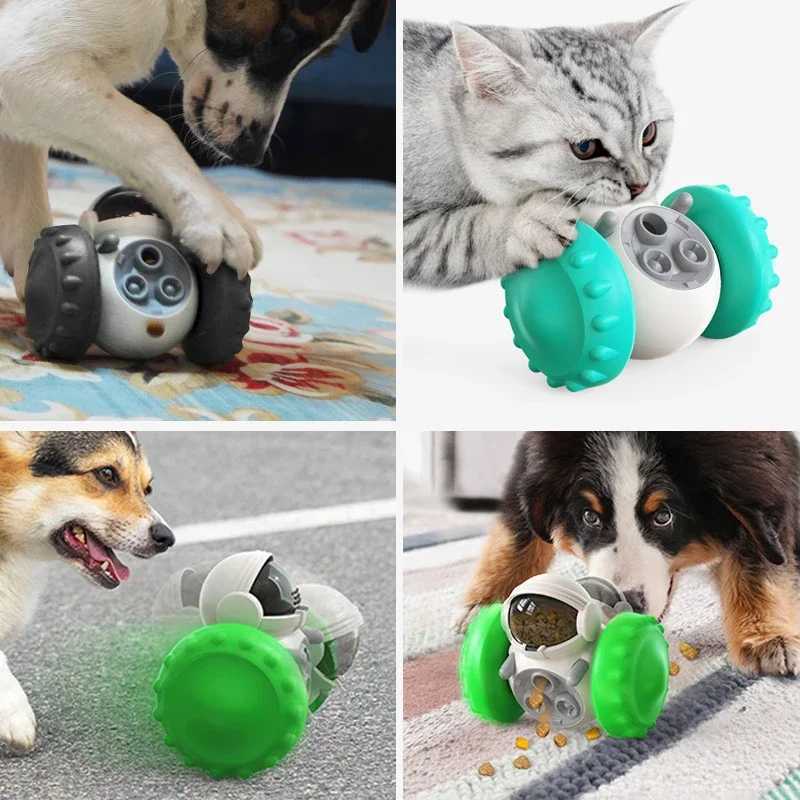 Dog Puzzle Toys Pet Food Interactive Tumbler Slow Feeder Funny Toy Food Treat Dispenser for Pet Dogs Cats Training Dog Supplies X241213