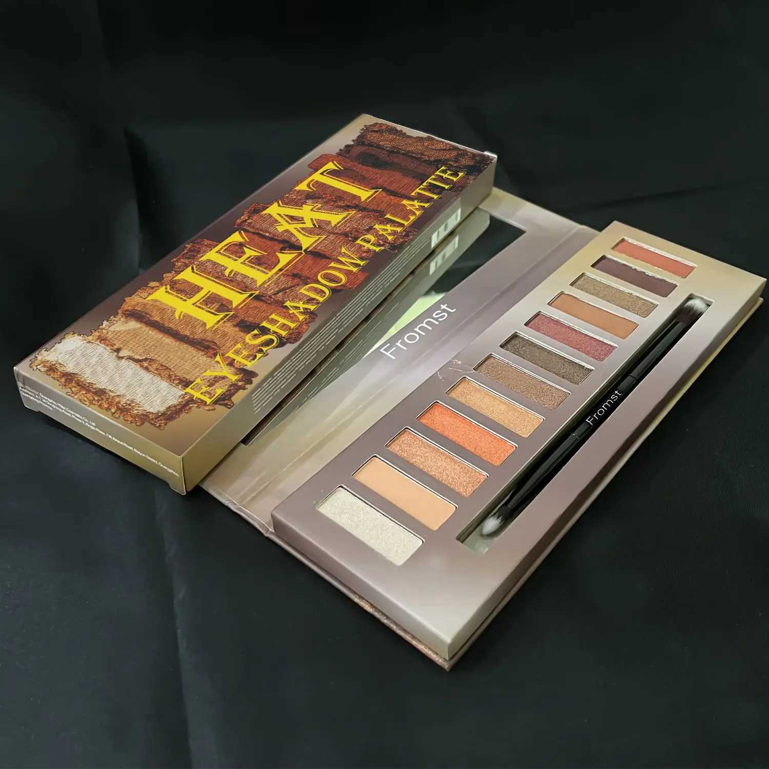 2-color nude eye shadow palette matte shimmer finish eye shadow pigment fine texture eye shadow cosmetics W241213