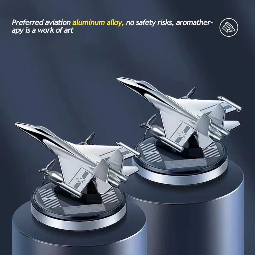 Solar Car Air ener Aircraft Rotating Aroma Perfume Car Long-lasting Fragrance Car Accessories Interior DecorationXJ241213
