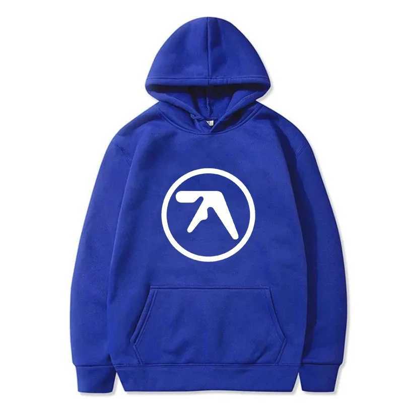 2024 New Mens Hoodie Fashion Aphex Printed Top Round Neck Womens Fashion Casual Soft Pull Sweater Loose Mens Comfort W241213