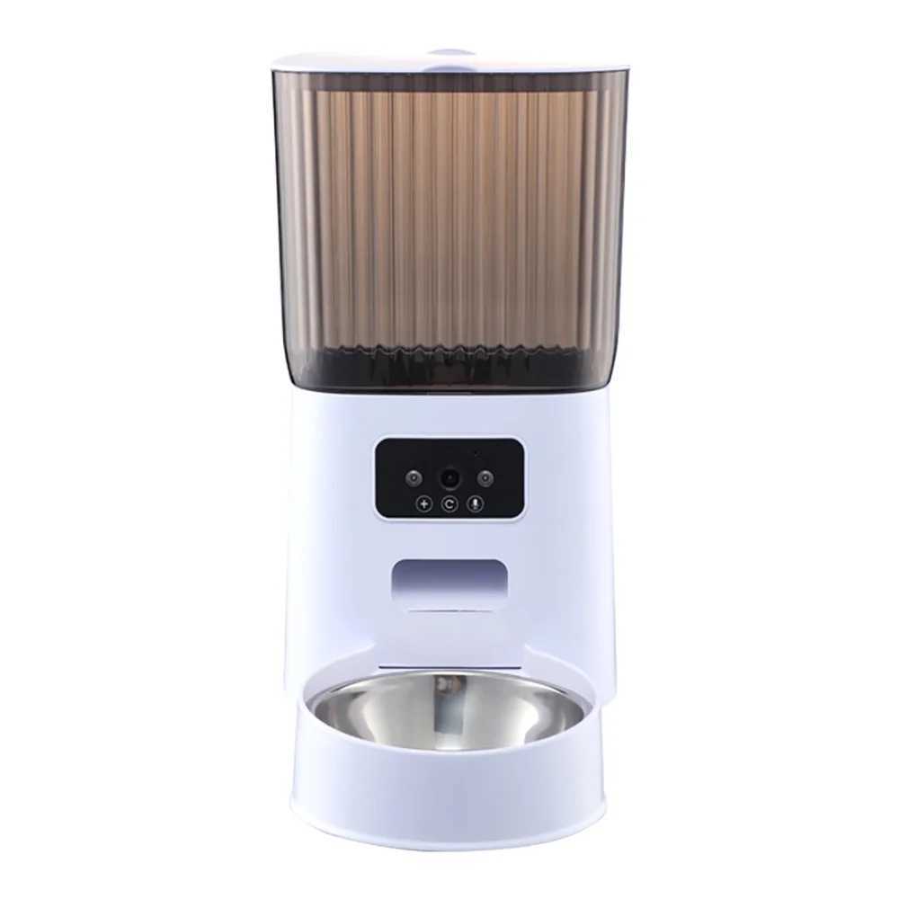 Cat Placemats 5L Smart WiFi APP Camera Automatic Pet Feeder Cat Food Dispenser Video Smart Feeder For Cats Dogs Pet Dry Food Bowl z241213