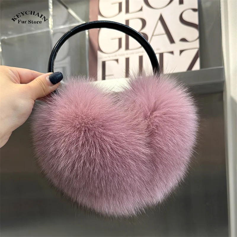 Real Fox Raccoon Fur Pendant Earrings Warm Winter Earrings Cold Earrings Warm Earrings 241211