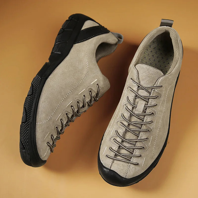 Mens Shoes Genuine Leather Outdoor Non-slip Sneakers Breathable Large Size Casual Shoes Fashion Flats Boat Shoes Men Loafers 241213