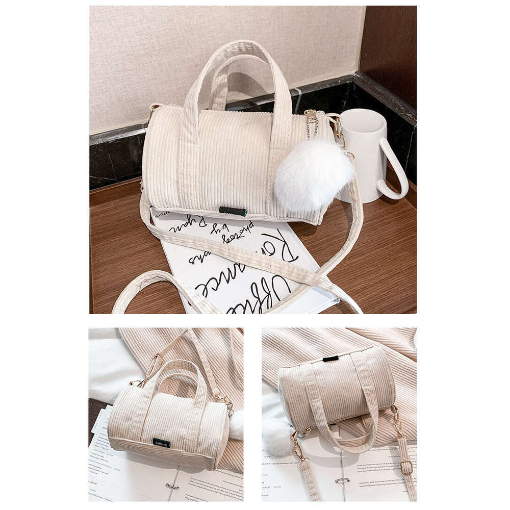 Women's Corduroy New Handbag Korean Version Simple Forest Pillow Crossbody Bag Wholesale Fashionable Quality Classic