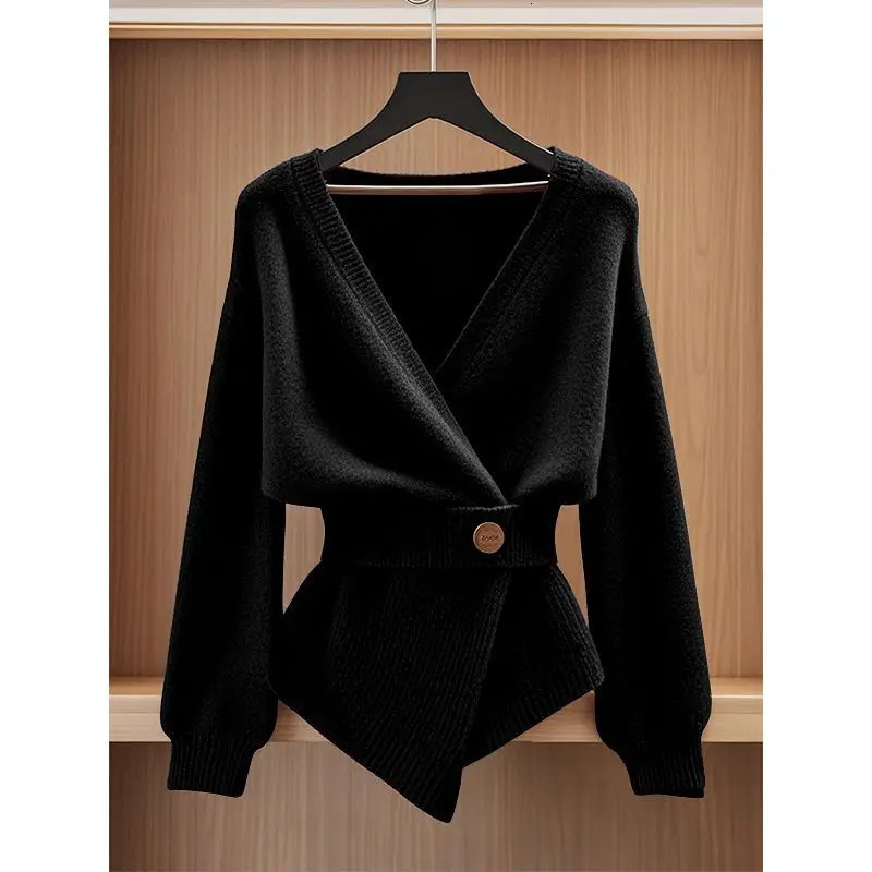 Women Vintage Simple Solid Sweaters Comfortable Soft Warm Pullovers Autumn Winter Fashion Temperament Loose Thick Knitted Jumper 241213