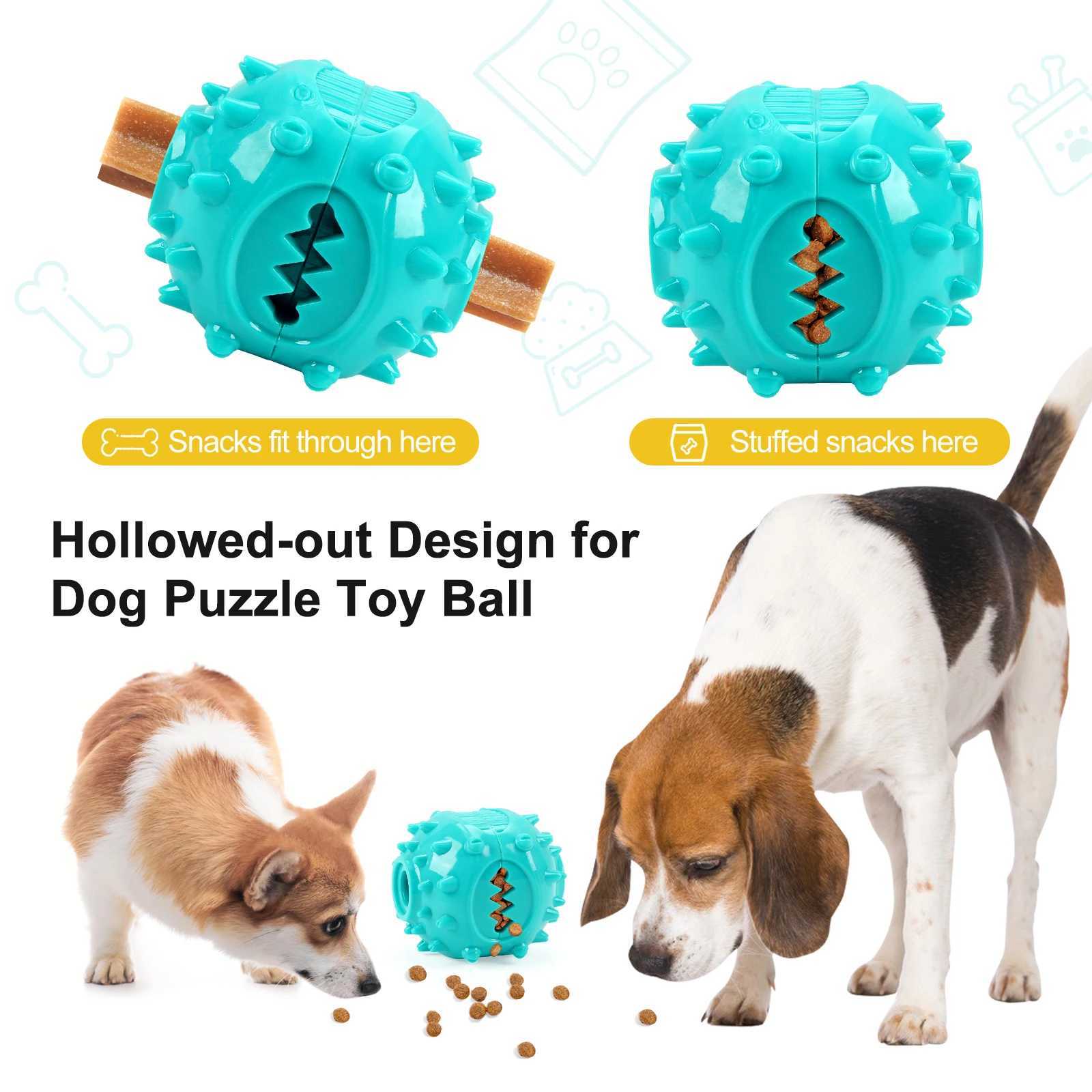Dog Grinding Teeth Toys Chew Toys Cleaning Teeth Anti Bite Interactive Training Leaking Food Balls Toys Slow Food Pet Products X241213