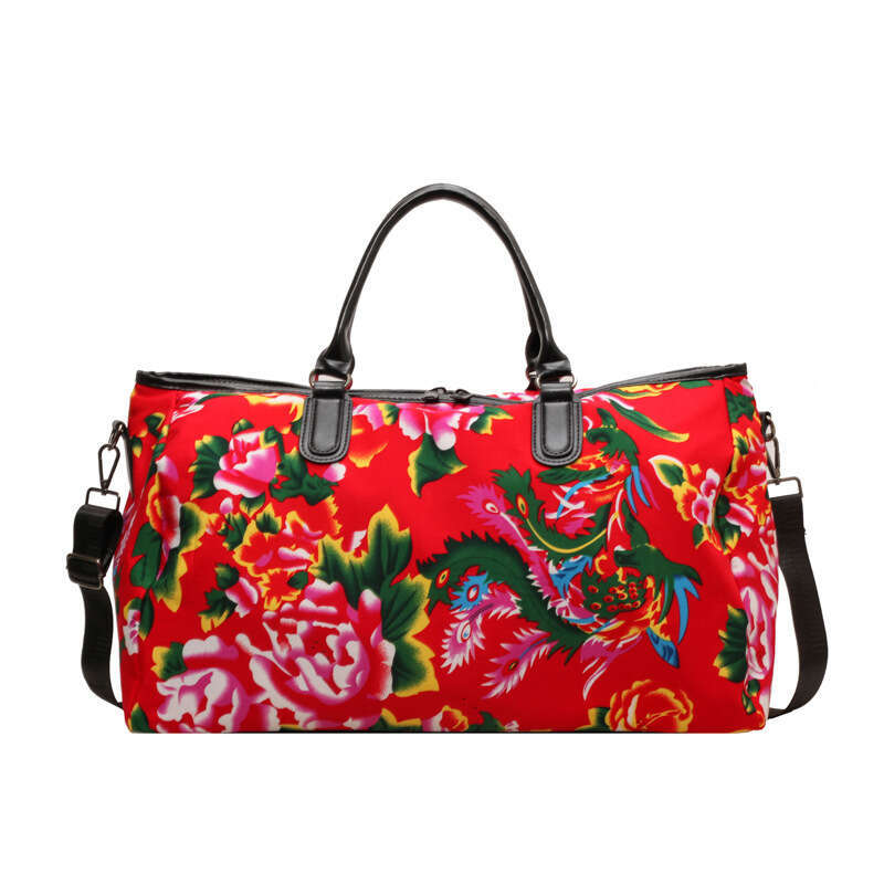 Small niche design women's large capacity travel commuting handbag, Chinese style shoulder crossbody bag, 2024 new casual fashion trend clothing