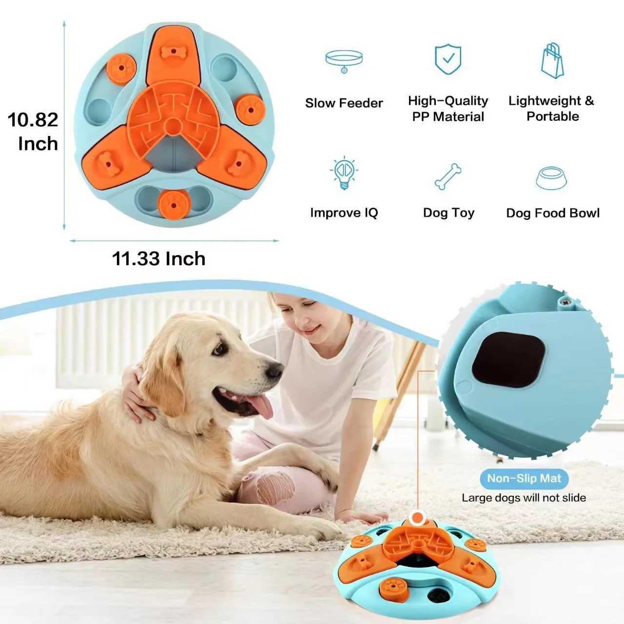 New arrival of pet supplies pet puzzle toys dog food puzzle feeders toys for IQ training psychological enrichment slow food dog bowls X241213