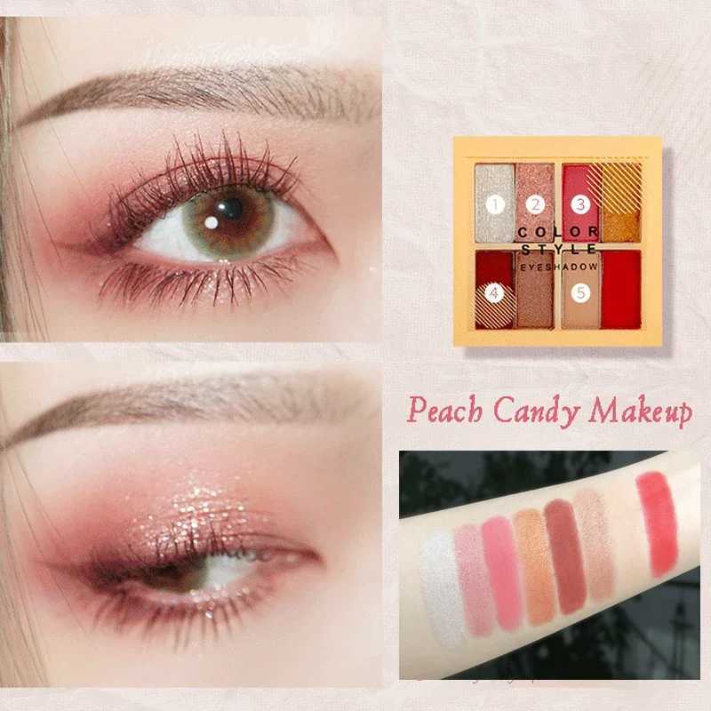 8-color eye shadow palette matte natural luster lasting stain free eye shadow glitter waterproof matte nude cosmetics W241213
