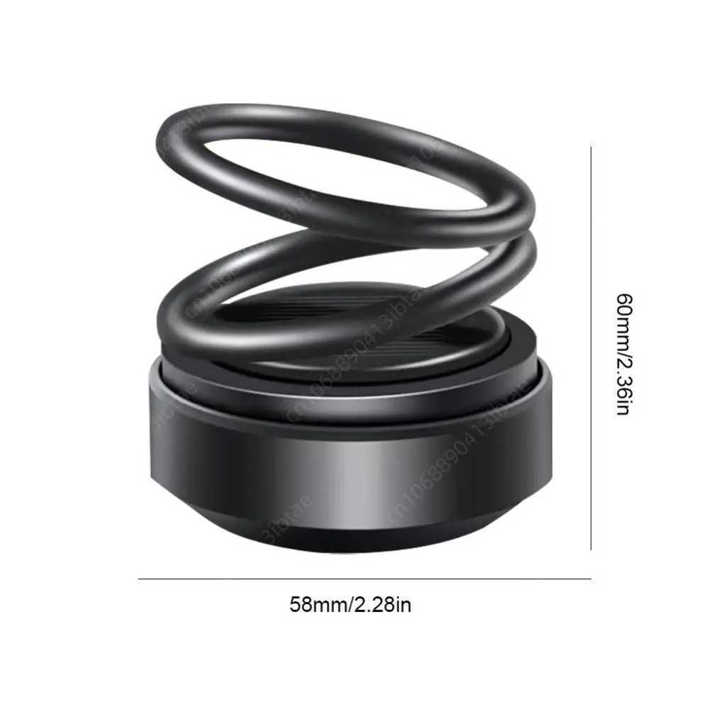 Double Ring Aroma Diffuser Solar Powered Car Air ener Rotating Suspension Car Decoration Accessories with Aroma TabletXJ241213