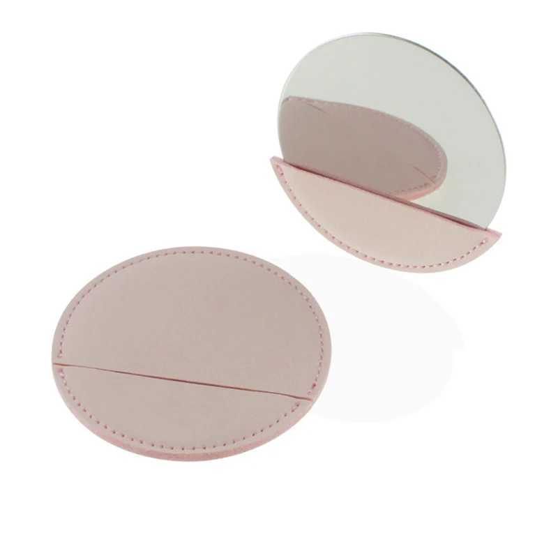 1PC Metal Ultra-thin Mini Makeup Mirror Portable Stainless Steel Compact Pocket Hand Personalized Beauty Cosmetic Mirrors GiftXJ241213