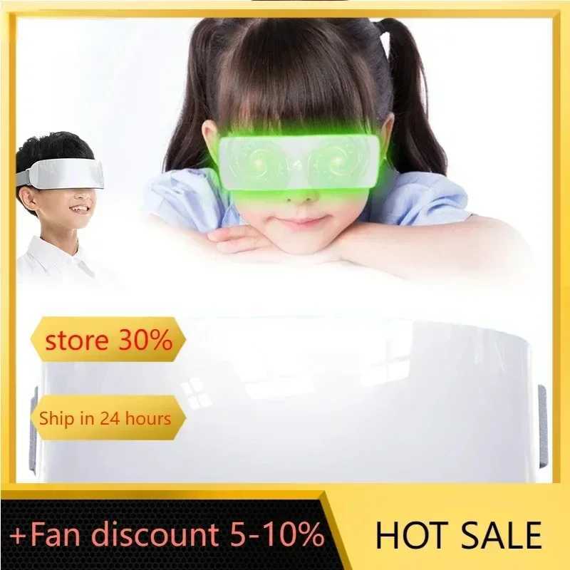 Intelligent visual recovery training equipment EMS eye massage eye care relaxation fatigue travel rest childrens muscle tension recovery glasses W2412