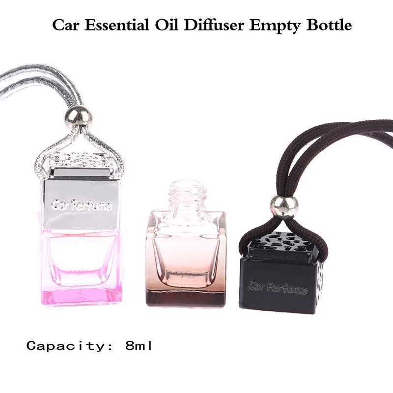 1pc Car Essential Oil Diffuser Fragrance Air ener Scent Perfume Bottle Ornament Hanging Empty Bottle Interior AccessoriesXJ241213