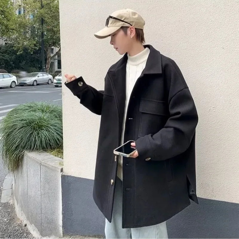 Wool Blends Jacket for Men High Quality Man Coat Winter Sales Of Deals Sale y ner Joker In Trendy Stylish 241213