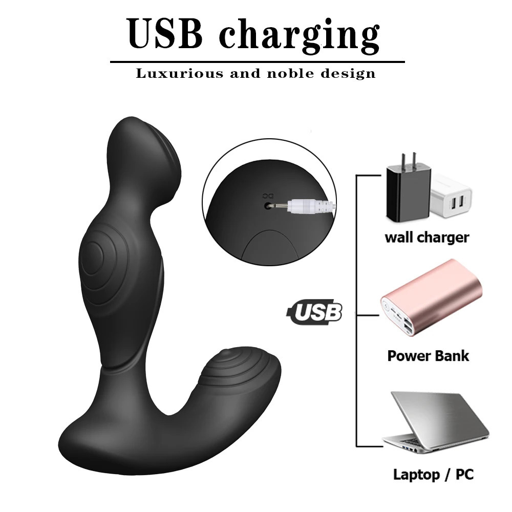 Wireless Control Anal Plug Vibrator Male Prostate Massager Ring Delay Ejaculation Butt Sex Toy For Men Masturbator 241213