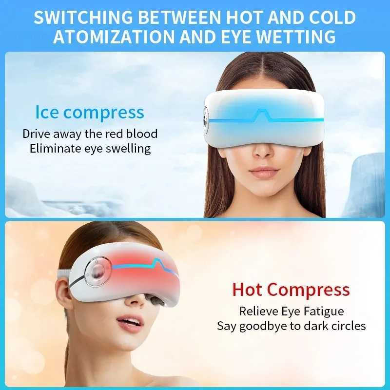 Multi effect intelligent steam eye mask electric 3D eye care massage device with hot compression eye massager W241213