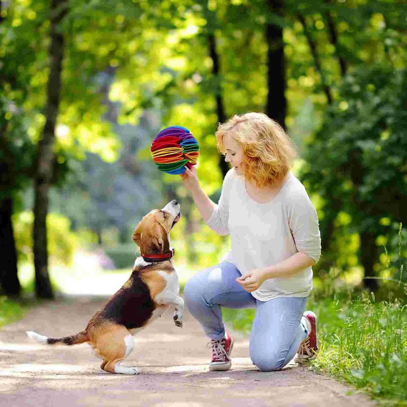 Dog Sniff Puzzle Toy Nose Smoke Mat Interactive Olfactory Ball Treatment Dispenser Felt Cloth Game Keep Dogs Busy X241213