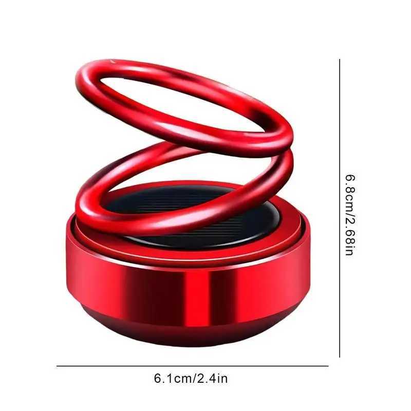 Solar Powered Double Ring Rotation Solar Aroma Car Air ener ABS Fragrance Auto Aroma DiffuserXJ241213
