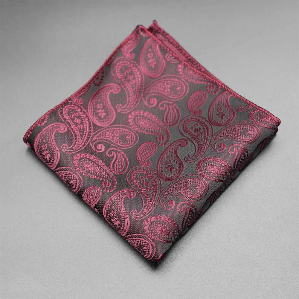 Paisley Pocket Square Fabric Handle Set Mens Bandana Accessories Business Set Hanji Chest Towel Japanese Handle W241213