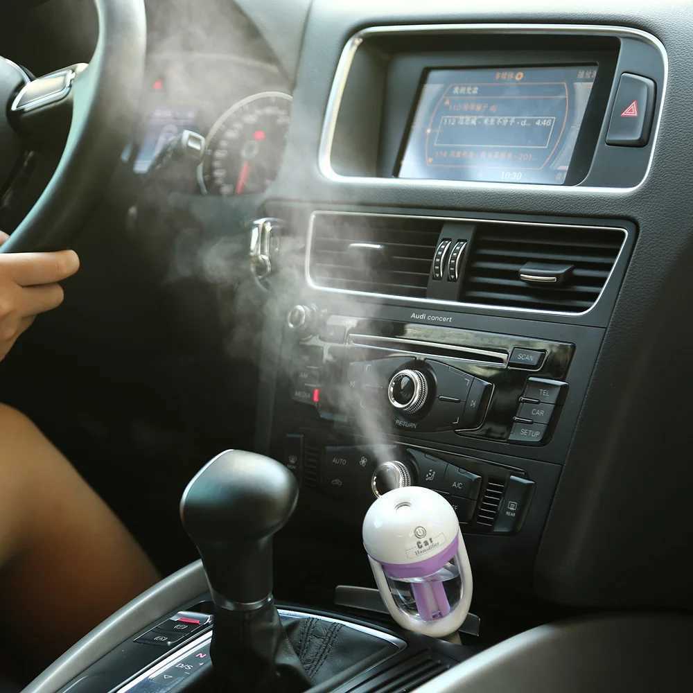 Universal Car Air Humidifier Air Purifier Aroma Diffuser Essential Oil Aroma Diffuser Mist Maker Sprayer Car AccesoriesXJ241213