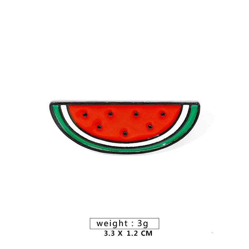 Stainless steel geometric Handala boy Brooch pin badge Middle East Exquisite Watermelon clothing lapel backpack accessories 241210