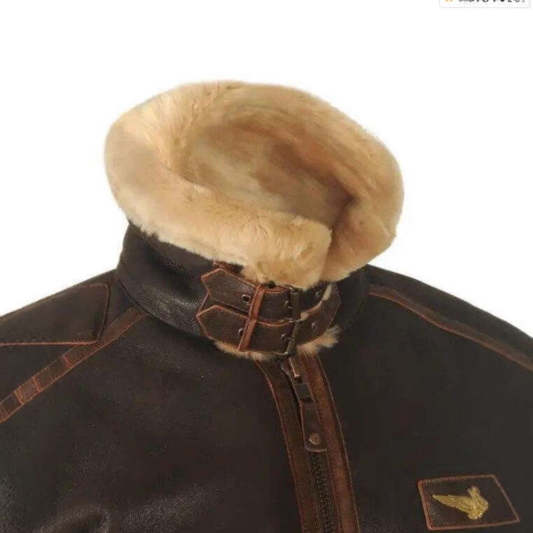 Autumn And Winter Brown Lapel Digging Bag Zipper Combined Youth Casual Spot Jacket Optimized Fashion Quality Classic