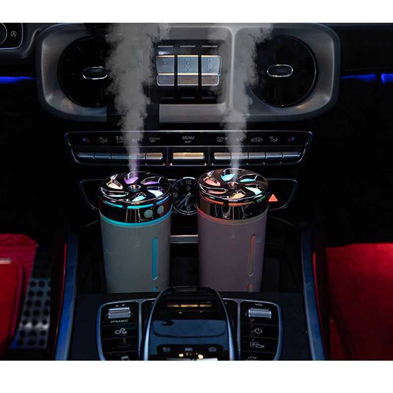 300ML New Plug-in Car Air Humidifier With Color Night Light Small Silent Humidifier Air ener Home Aroma ManeXJ241213