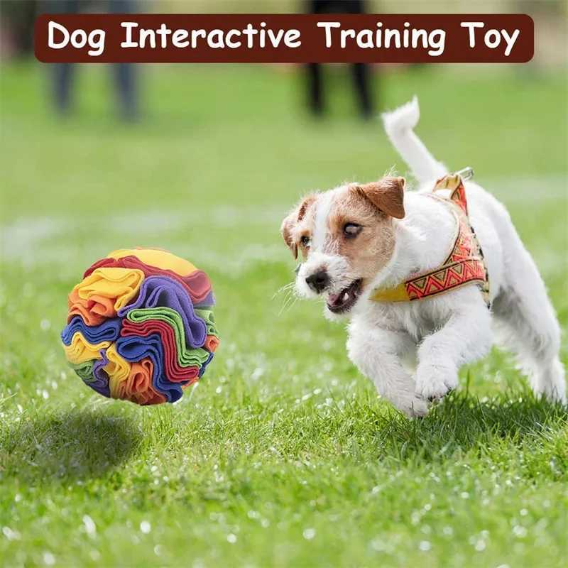 Pet dog sniffing ball puzzle feeder toy increases IQ pet toy dog nose sniffing slow feeding intelligent toy puppy training game X241213