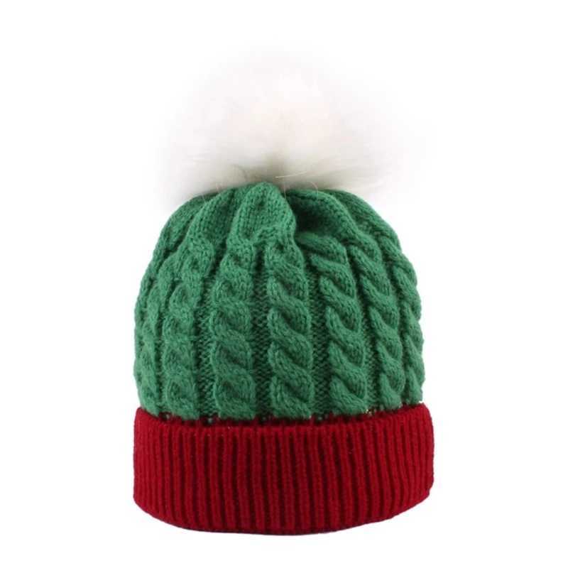 Baby Christmas Knitted Hat Soft Comfortable Warm Bonnet Caps Unisex for 0 to 3 Years Old Boys Girls Festival WearXJ241213