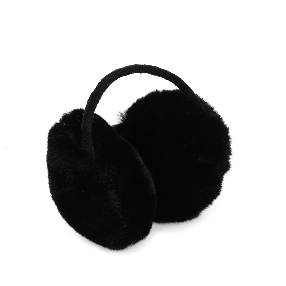 Womens fur winter warm ear muffs cat ear muffs sparkling sequins solid color fluffy ear muffs 241211