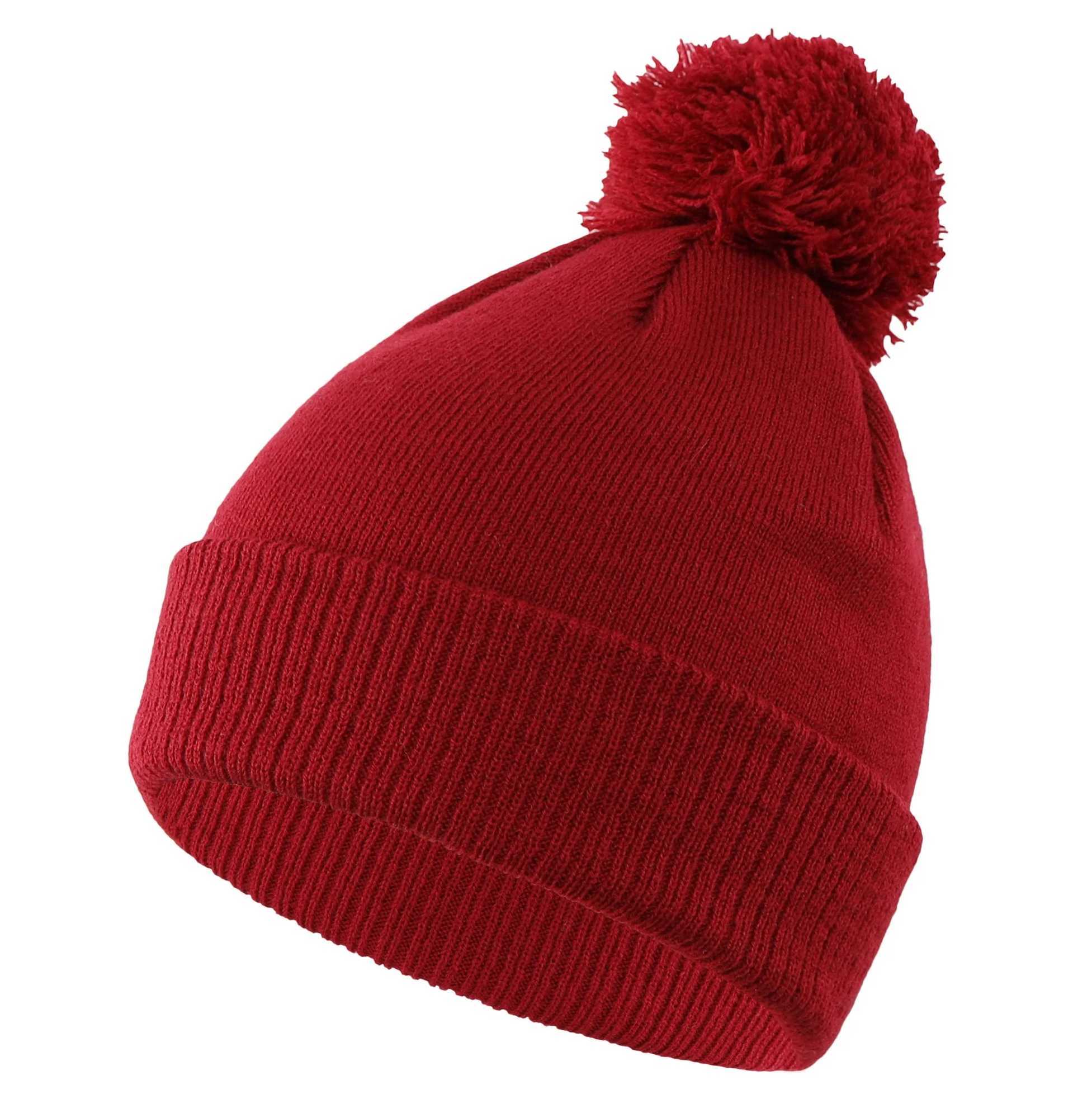 Connecle Womens Girls New Cuff Beanie Hats Soft Warm Winter Hat Solid Knit Acrylic Watch Hat Pom Daily HatXJ241213