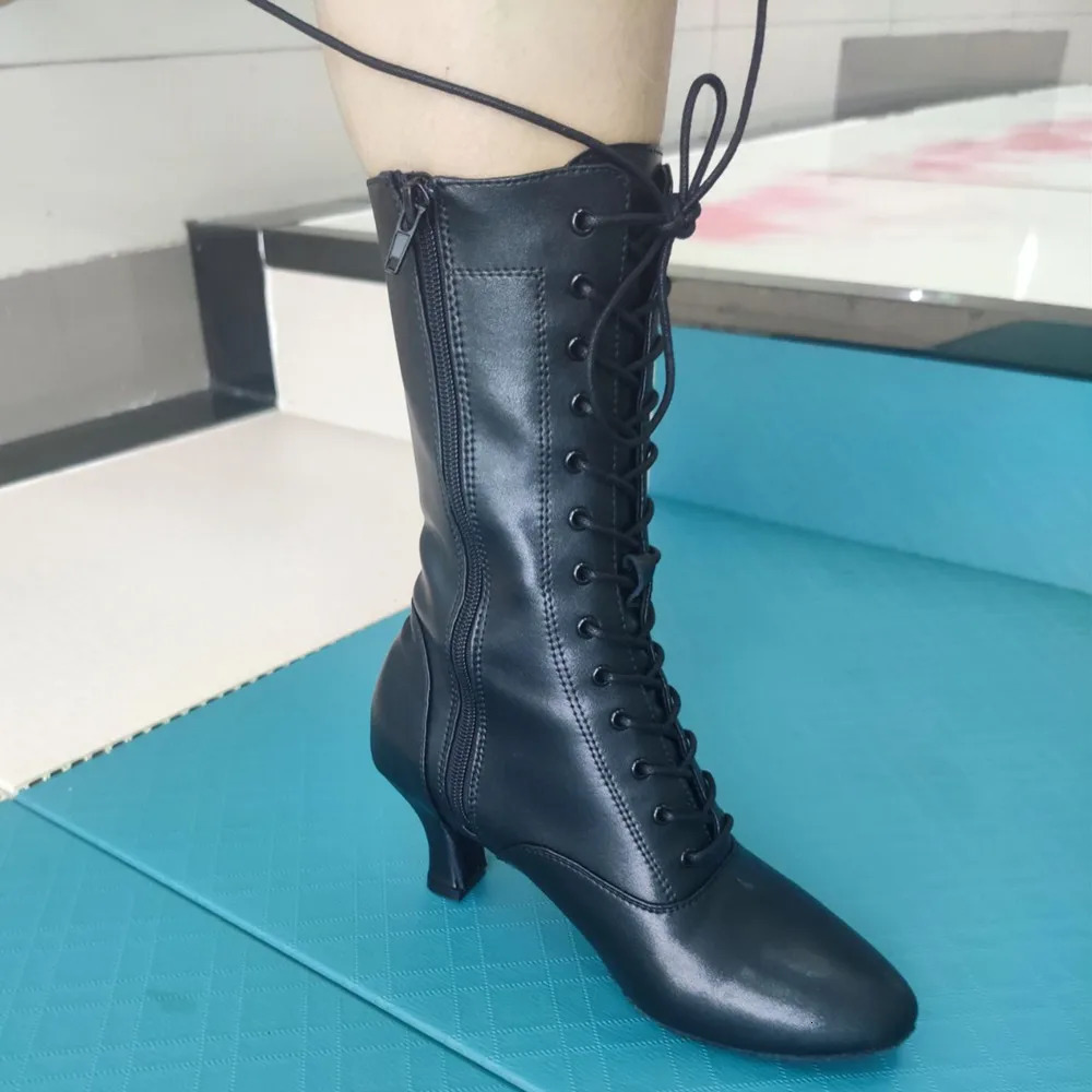 Womens OEM Latin dance shoes 7cm Cuban ballroom salsa Latin salsa club party ballroom dance shoes 241213