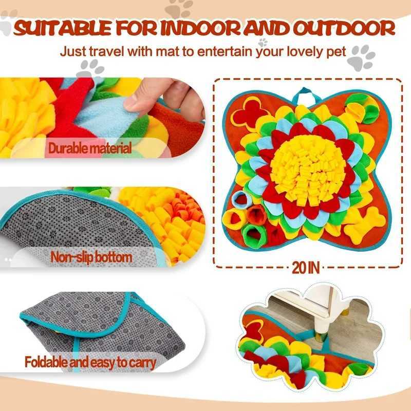 Pet dog snuff pad olfactory training olfactory pad dog puzzle toy slow food bowl washable dog toy alfoam bra olfativa X241213