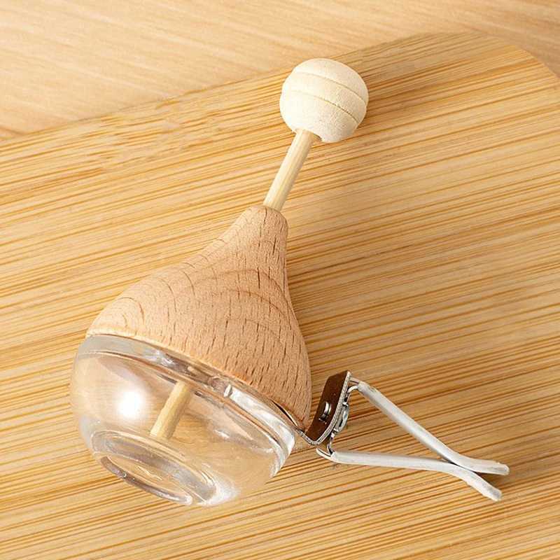 Teardrop Car Perfume Glass Bottle Air ener Clip Air Vent Empty Essential Oils Bottle Fragrance Diffuser Interior PendantXJ241213
