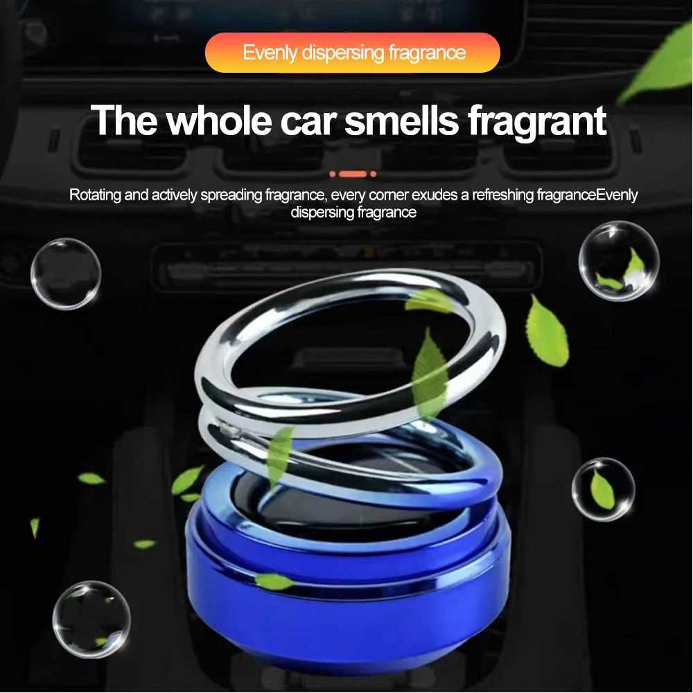 Solar Car Air ener Auto Aroma Light Energy Rotation Interior Fragrance Ornament Aroma Diffuser Dashboard PerfumeXJ241213