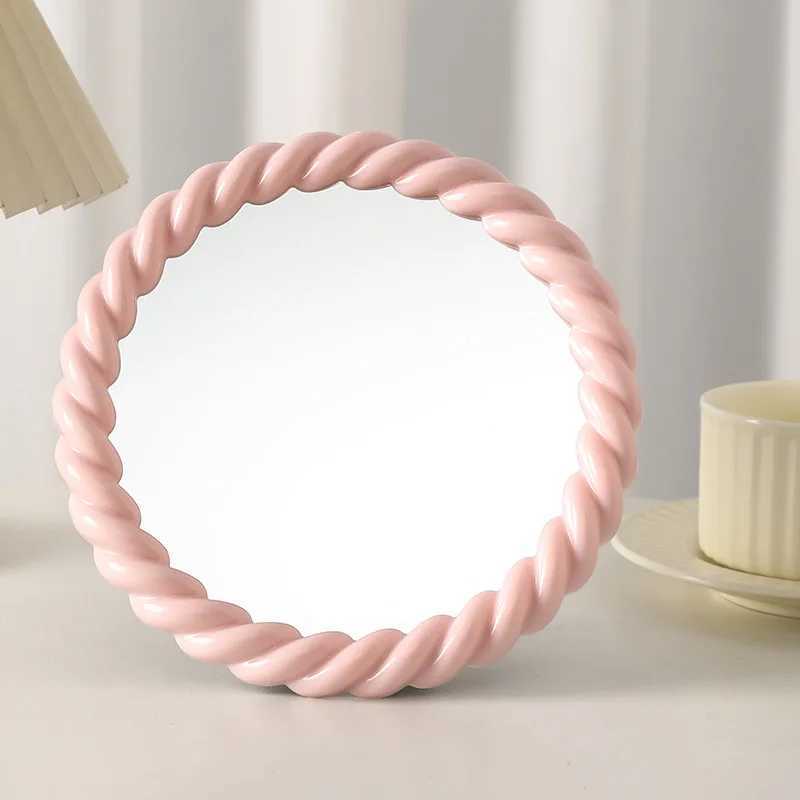 Hand Mirror Makeup Mirrors Folding Standing Portable Beauty Hd Vanity Girls Women Men Shaving Cosmetic Bathroom SuppliesXJ241213