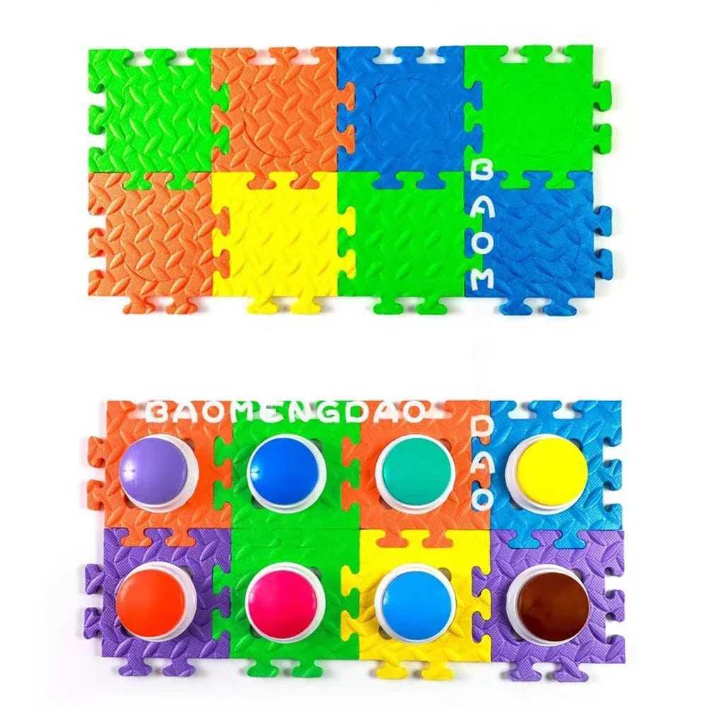 Pet voice recording button puzzle pad dog training cat communication button free anti slip Eva pad interactive toys pet supplies X241213