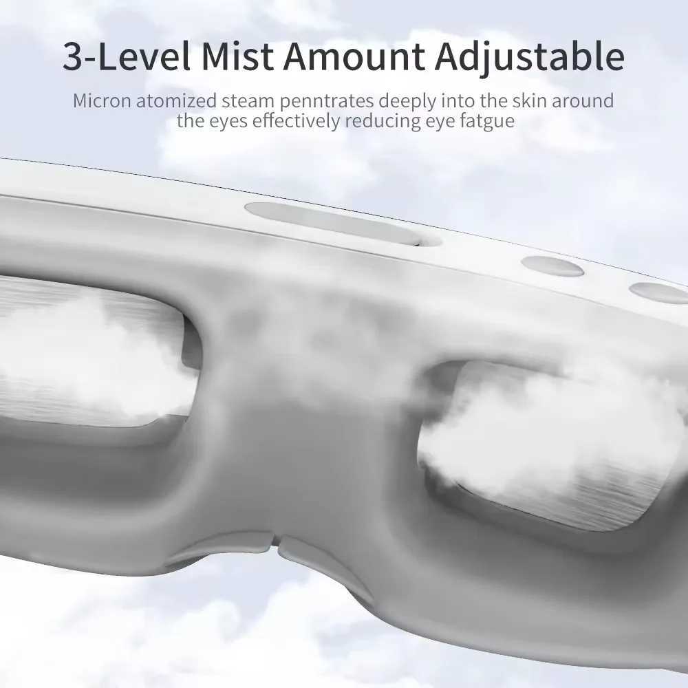 Intelligent steam eye mask eye care massage device rechargeable air pressure vibration electric eye mask W241213