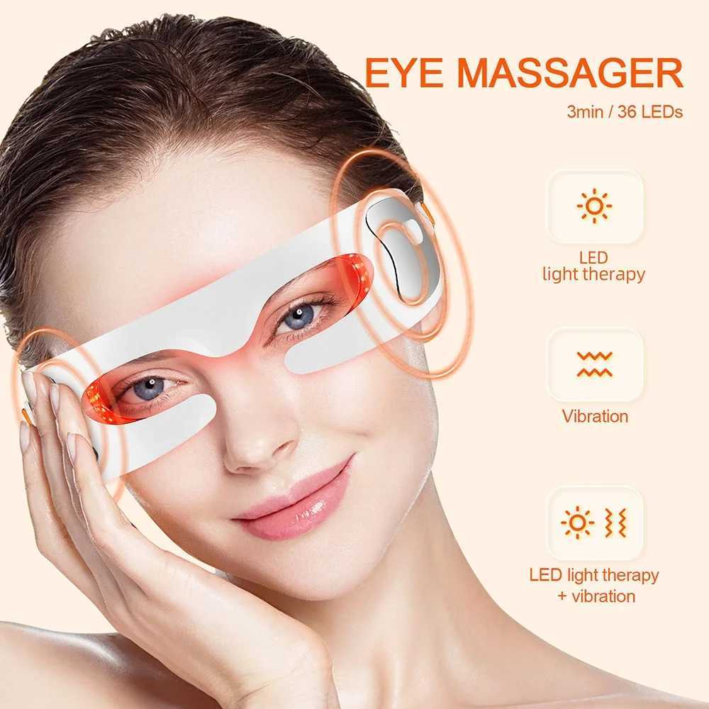 Anti aging eye massager LED photon therapy relaxation and fatigue relief light and dark circles smooth and fine line beauty eye care W241213
