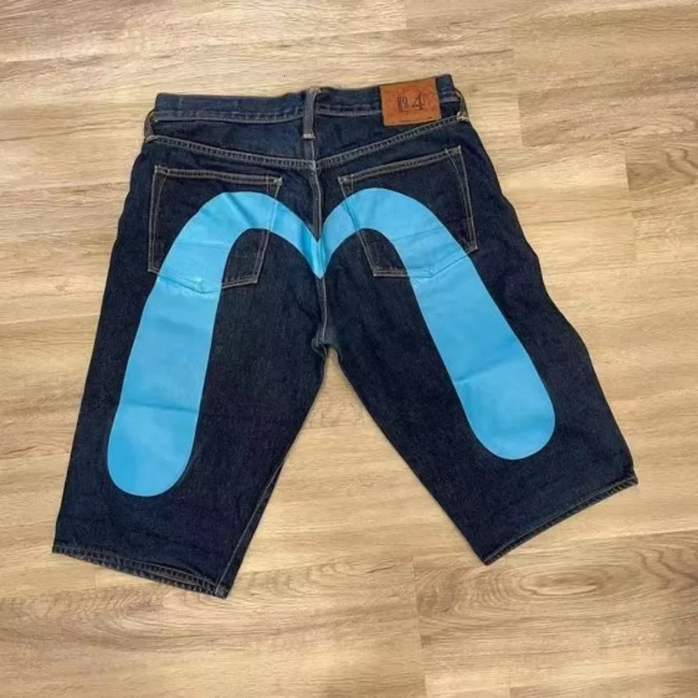 Y2K Vintage Shorts Harajuku Hip Hop Printing Baggy Denim Gym Shorts Summer Men and Women Gothic Shorts Streetwear 241213
