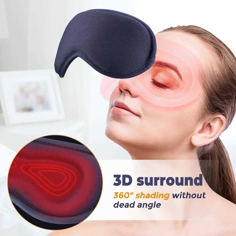 Electric steam eye mask vibration 3D massage constant temperature intelligent timed sleep relief wireless relief eye fatigue health W241213