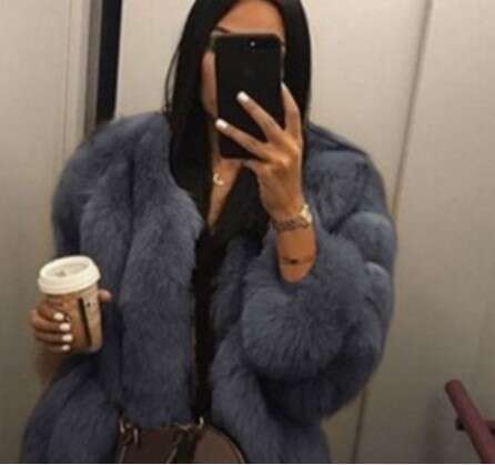 European American Winter Warm And Casual Sexy Solid Color Round Neck Slimming Cardigan Long Sleeved Plush Temperament Women's Jacket Fashionable 