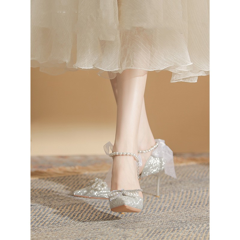 Retro Women Pumps Fashion Square Toe Work Shoes High Quality Female Slip On Shallow High Heel Elegant Women's High Shoes