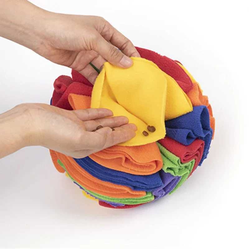 Pet dog sniffing ball puzzle feeder toy increases IQ pet toy dog nose sniffing slow feeding intelligent toy puppy training game X241213
