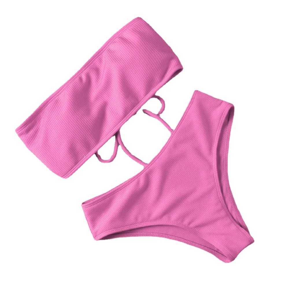 Women Bikini Set One Pieces Tie Thong Swimsuit bandage Brazilian Swimwear Ultrathin Bri TuBe Bra Erotic Lingerie MSZYC-m086XJ241212
