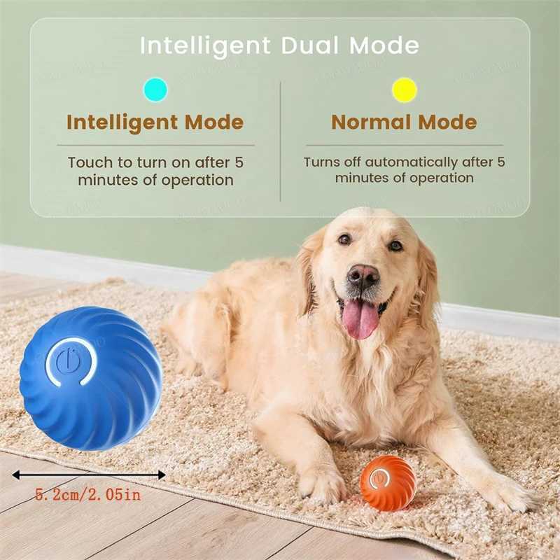 Smart Dog Toy Ball Electronic Interactive Pet Toy Moving Ball USB Automatic Moving Bouncing for Puppy Birthday Gift Cat Products X241213